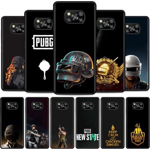 PUBG Phone Case For Xiaomi POCO X3 NFC M3 Pro 5G F3 GT Mi 11 Ultra 10t Lite 9T Note 10 Cover Capa Coque