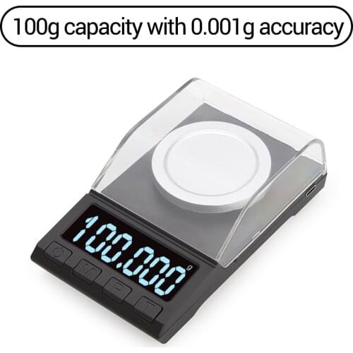 Digital Scale Gold Jewelry Scale Powder Scale Pocket Electronic Scale Digital Milligram Scale High Precision 10g*0.001g DH-8068