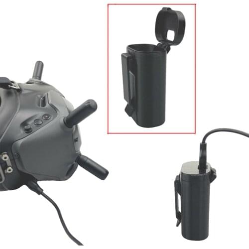 For DJI FPV COMBO Goggles V2 Battery Belt Clip Storage Case Flying Glasses Headband Buckle Protective Shell Drone Accessories