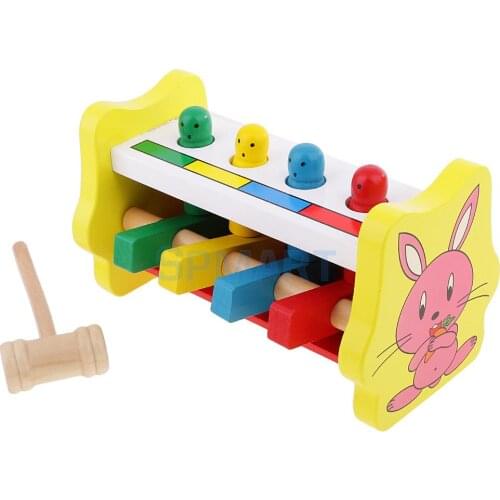 Montessori Knocking Pounding Toy for Kids Toddlers Eye Hand Coordination Training Toy