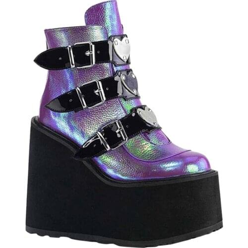 JAYCOSIN Women's Wedge Ankle Boots