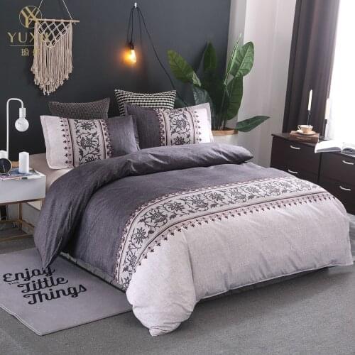 YuXiu Luxury European Bed Linens Quilt Duvet Cover Set Designer Bedding Sets Full Double Queen King Size Home Textiles