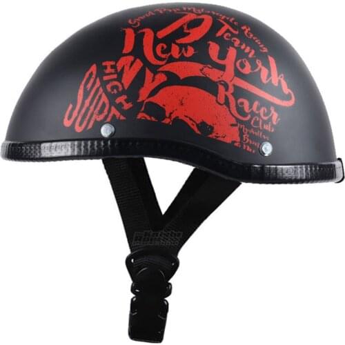 Motorcycle Helmet Unisex Vintage Casco Moto Crash Helmet Motorcycle Open Face Retro Half Helmet Chopper Biker Pilot Summer