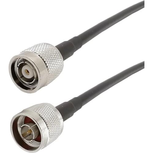 N Male to RP-TNC Male Adapter WiFi Antenna Extension Cable RG58 RP TNC Male (Female Pin) to Type N Male Coaxial Cable 1-15M