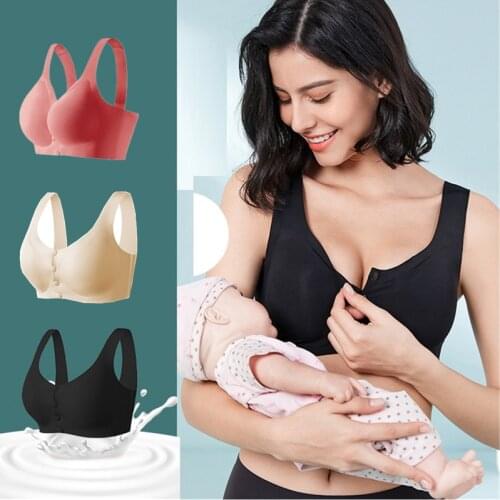 New Maternity Nursing Bras Pregnant Breastfeeding Underwear Solid Women Pregnancy Breast Feeding Bra Soft Pregnant Clothes