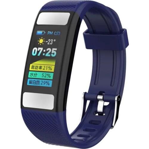 Shenzhen Manufacturer Body Fat Monitor Smart Band C33 Bodyfat Weight Scale Bracelet With Waterproof Heart Rate Blood Pressure