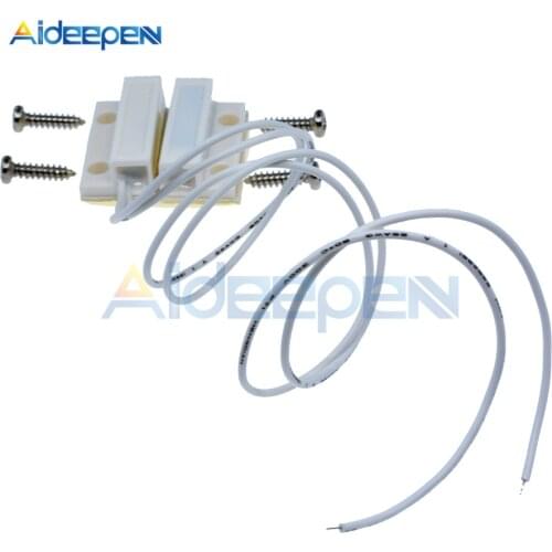 MC-38 MC-38 Wired Door Window Sensor Magnetic Switch Home Alarm System Detector Normally open Normally closed Switches