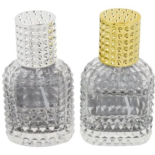 1Pc Mini 30ml Perfume Bottle Portable High-end Perfume Bottle Empty Bottle Glass Perfume Sample Bottle Travel Clear Empty Bottle