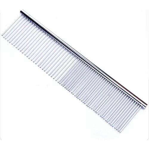 10pcs/lot Pet Dog Combs Stainless Steel Long Teeth Pet Dog Cat Grooming Tools Wholesale
