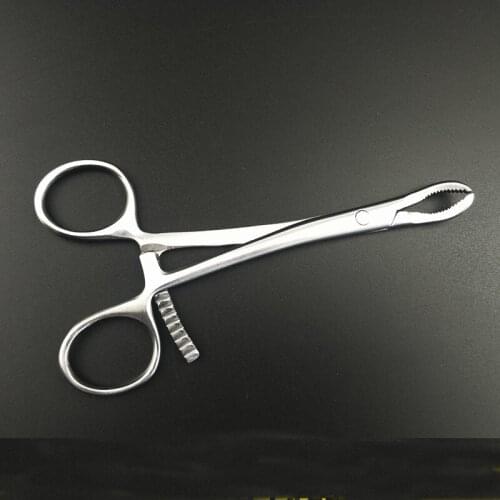 Stainless steel reduction forceps bone holding forceps orthopedic holding forceps 14cm fixed bone holding forceps with teeth