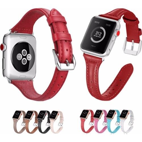 Leather Strap For Apple Watch 4 40mm 44mm Band Leisure Simple Replacement Wristband 38mm 42mm For iWatch 4 3 2 1
