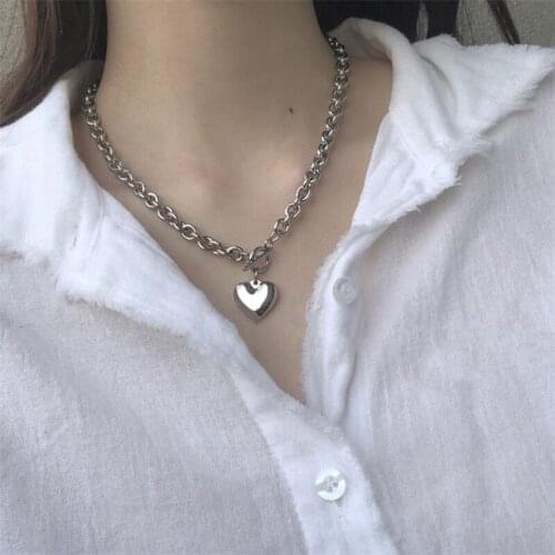 Romantic Heart Necklaces Drop Shipping Women Pendant Necklaces Chokers Necklaces 2021 New Party Gifts Charm Jewelry Wholesale