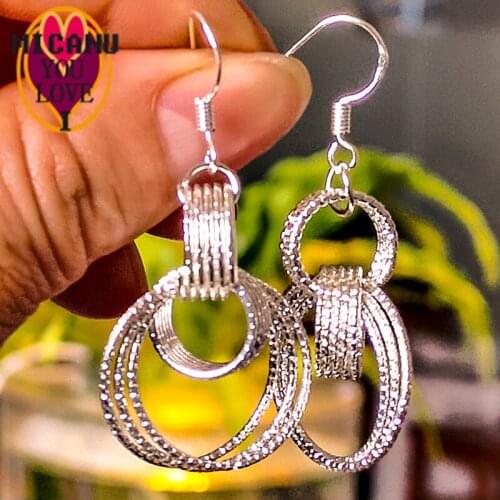 Earrings Big Dangle Cross Cool Round Fashion Luxury Women Hot Offers With Free Charms Lightning Aesthetic Jewelry Aaccesorios201