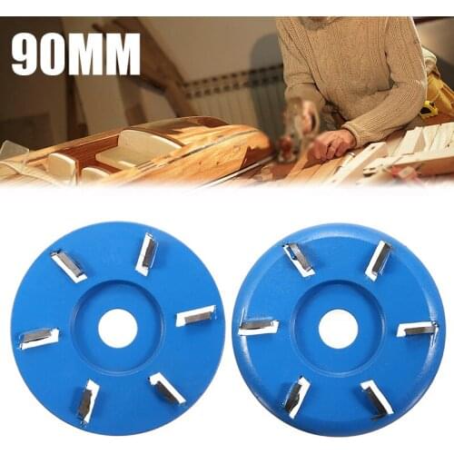Arc/Flat Angle Grinder Carving Disc Wheel 90mm 6T Wood Tray Root Grinding Milling Cutter Disc Pad For 16mm Aperture Angle Grinde