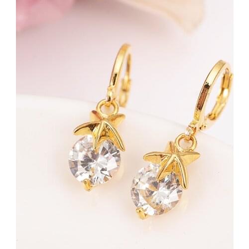 Bangrui New Fashion Design Women Charming Roman Numerals Earrings Zircon crystal dangle Earrings For Women Wedding drop Gift