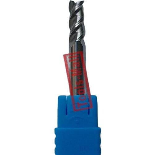 1pc 10mm D10*25*D10*75-HRC50 3 Flutes Milling cutters for Aluminum CNC Tools Solid Carbide CNC flat End mills Router bits