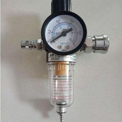 1 PC AFR-2000 1/4 Air Compressor Filter Water Separator Trap Kit+Regulator Gauge