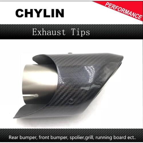 1 PCS Real Carbon Top Quality Exhaust Muffler Tips Outlet 4.1" Inch For Porsche Car Styling Universal Carbon End Pipes