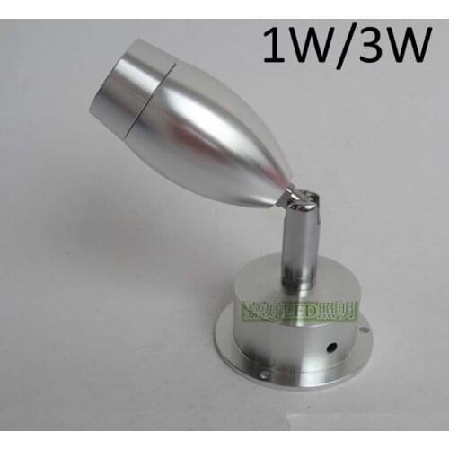 1W/3W Epistar Showcase Jewelry Led Lights Rotatable Head For Display Showcase