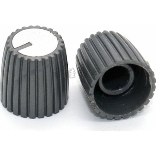 10 Piece 15 * 15.5mm black and white plastic knob flower shaft inner hole 6mm WH148 potentiometer band switch adjustment knob