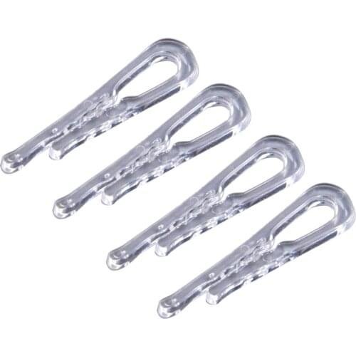 1000pcs Plastic Transparent Clip Clear Multifunction Stockings Cloth Clip Toothed Clothespin for Shirt Bra Briefs Sock Pants
