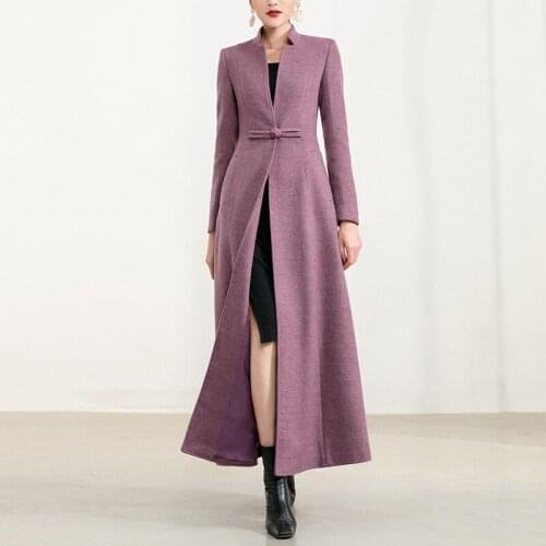 2020 new winter, autumn and winter off season special price mid long high-end woollen woollen overcoat
