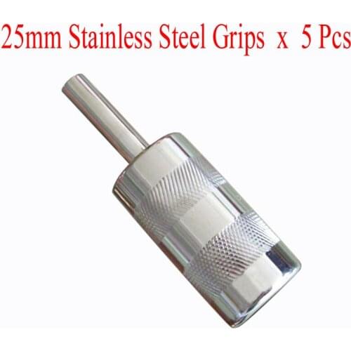 25MM Tattoo Stainless Steel Grip With Back Stem Tattoo Grips Supply 302-4