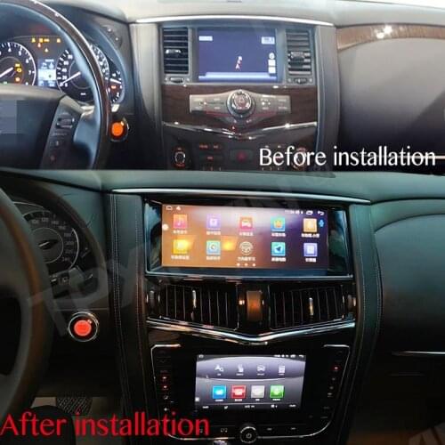 4+64G For Infiniti QX56 2011 Dual screen Android 10 Car GPS Multimedia Player Head unit Audio Radio Navigtion Tape Recorder