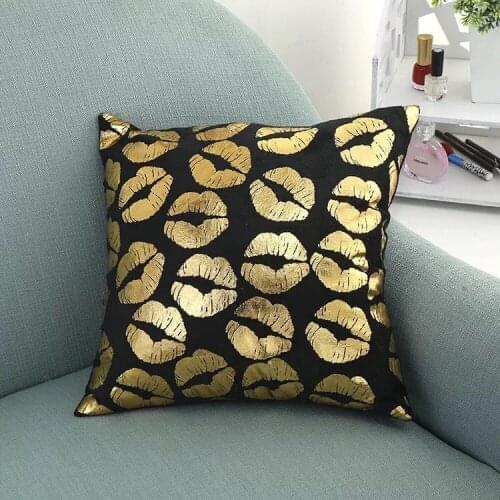 45x45 Fashion Luxury Velvet Pillows Cushion Cojines Decor Black Sofa Throw Pillows Car Pillow Simple Dakimakura For Living Room