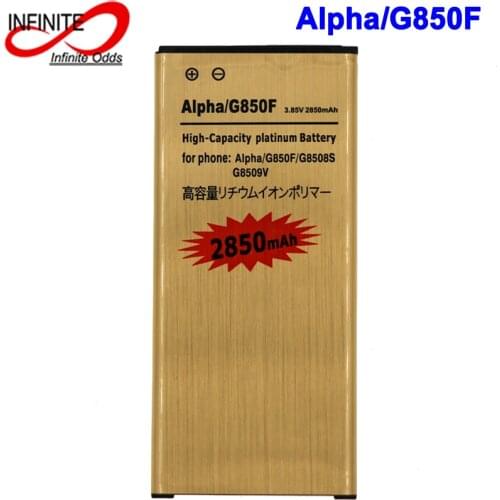 2850mAh EB-BG850BBC EB-BG850BBE Gold Battery For Samsung Galaxy Alpha G850 G8508 G8508S G8509v G850F G850T Batterie Batterij