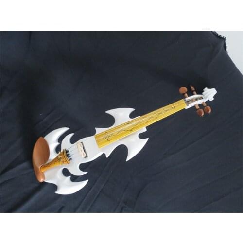White colorl crazy-1 SONG art streamline 4 string 4/4 electric violin