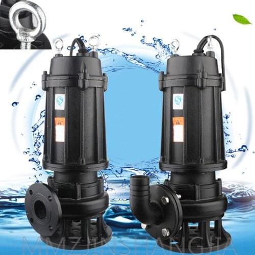 220V/380V Household Sewage Pump 750W/1100W High-Power Self-Priming Booster Portable Sewage Pump