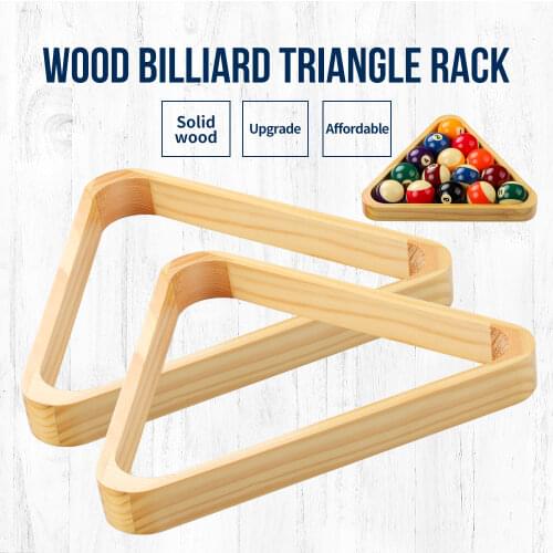 Wood Triangle Box Pendulum Snooker Table Black 8 Accessory 525mm/572mm Solid Wood Triangle Rack Professional Billiards Accessory