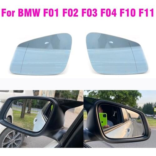 For BMW F01 F07 F10 F11 F18 Front Rearview Side Wing Door Mirror Glass Heated Blue Auto Exterior Parts Accessories
