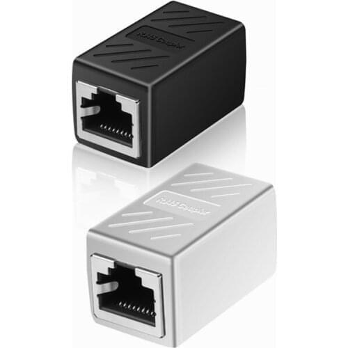 JTKE RJ45 Female To Female Network Ethernet LAN Splitter Connector Transfer Head RJ45 CAT 5 5E 6 6a Extender Network Cable