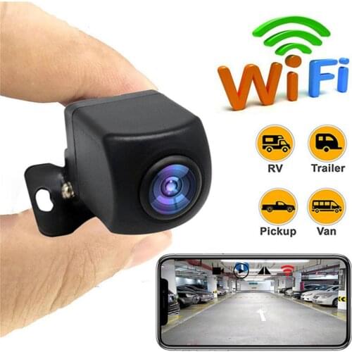 170 Degree WiFi HD Auto Rear View Camera Car Back Reverse Camera Fish Eyes Night Vision HD Parking Assistance Camera Wide angle