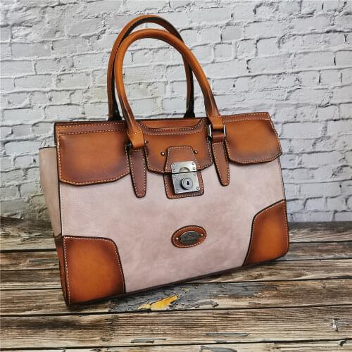 Classic Purse Handbags for Women High Quality Leather Ladies Top-handle Shoulder Bag Luxury Design Female Tote Messenger Bags