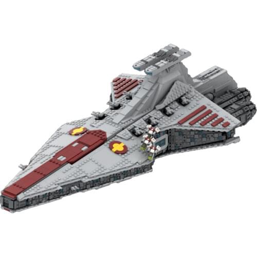 MOC Venator Class Republic Attack Cruiser Building Blocks Kit For Star of Space Wars Spaceship Arms Idea Toys For Children Gifts