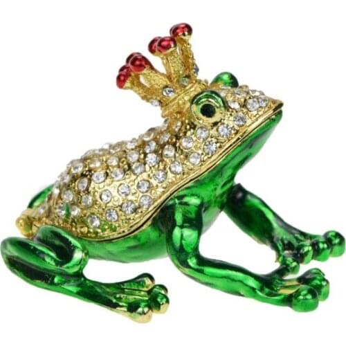 FLETCHER Brand Metal Exquisite Artificial Frog for Home Decoration
