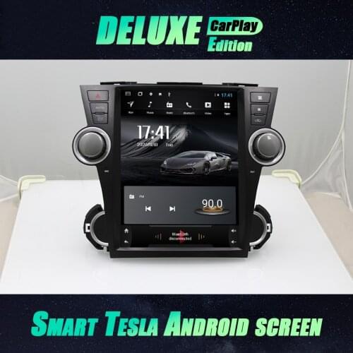 Tesla Screen Navigation CARPLAY Stereo For Toyota Highlander 2 XU40 2007 - 2013 Android 10 GPS Car Radio Multimedia Player 2 Din