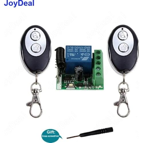 433 MHz Universal Wireless Remote Control Switch DC 12V 1CH Relay Receiver 433Mhz RF Remote Transmitter for Led Light Switch DIY