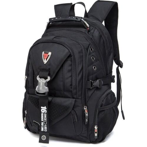 Waterproof Oxford Swiss Backpack Men 17 Inch Laptop backpacks Travel Rucksack Female Vintage School Bags Casual bagpack mochila