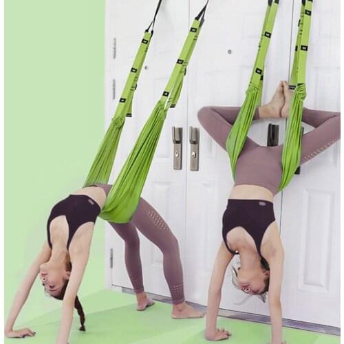 Aerial Yoga Rope Indoor Sport One Word Horse Open Hip Stretch Yoga With Inverted Rope Pull Stretch Belt Lower Waist Trainer