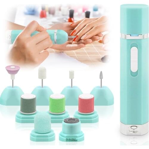 Upscale 9 In 1 Manicure Combination Nail Trimming Kit Electric Salon Shaper Pedicure Polish Tool New Multifunctional Nail Art