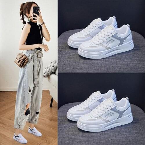 Designer autumn single board small white Fashion Womens Sneakers Vulcanized Flats Comfortable Womens High Platform Shoes