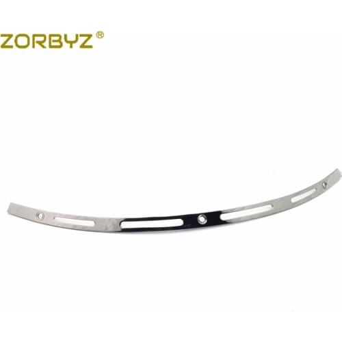 ZORBYZ Motorcycle Chrome Slotted Batwing Fairing Windshield Trim For Harley 2014-2016 Touring FLHT CVO