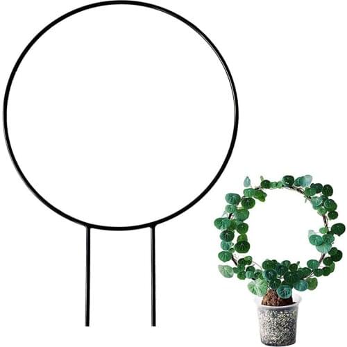 2 Creative Heart-shaped Round Vine Climbing Rack Flower Decorative Gardening Tools Vegetables Plant Trellis Plant Support Frame