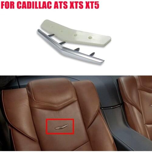 23267944 Car Accessories Interior Posher Cabin Leather Seat Wave Crest Badge Fits For Cadillac SRX ATS XTS XT5 CT6 Escalade