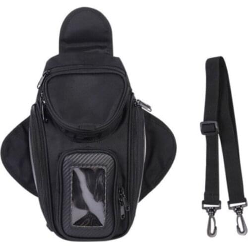 35cm*18cm Nylon Black Motorcycle Oil Fuel Tank Waterproof Shoulder Sling Bag New