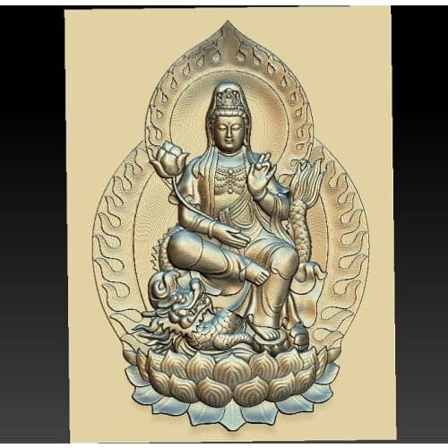 The Buddha 3d STL relief digital file -(75) STL Model for CNC Router Aspire Artcam 3D Printer Carving Engraver Bas Relief